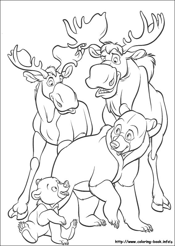 Brother Bear coloring picture